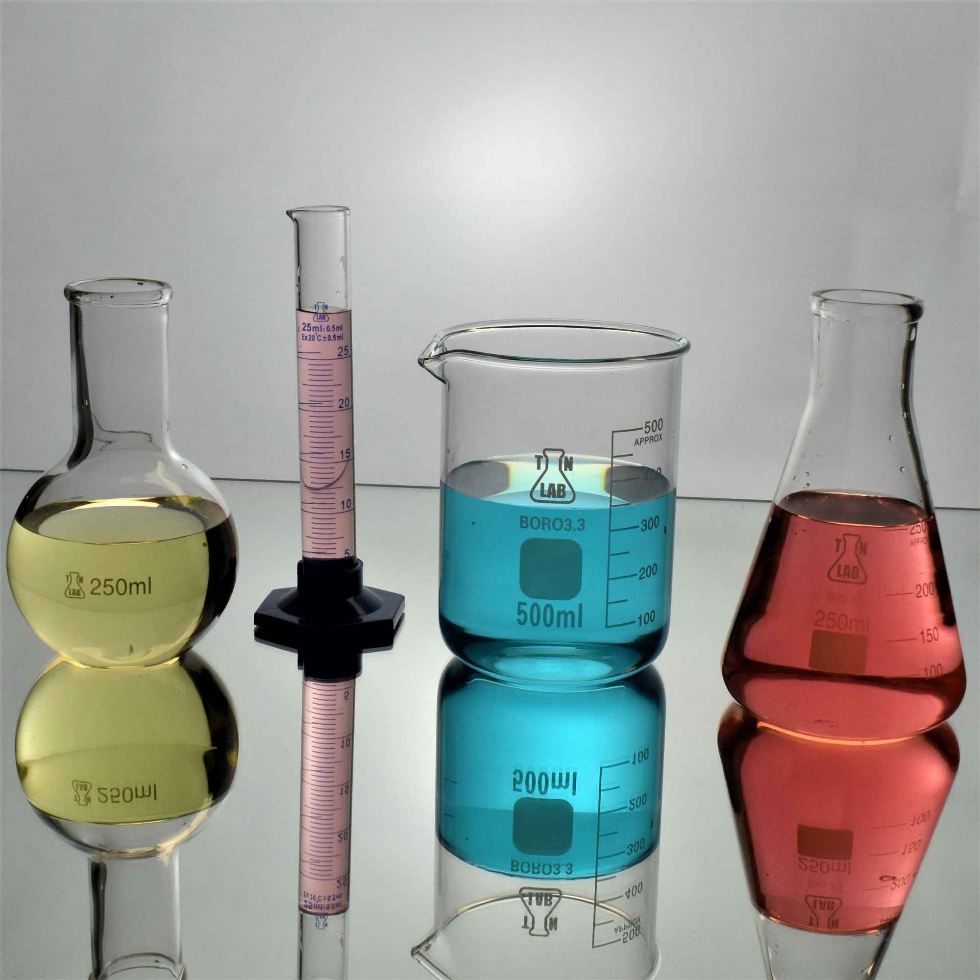 Labware Chemistry Glassware 4-Piece SET