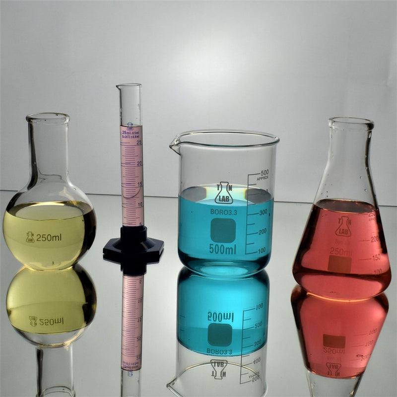 TN LAB Supply Lab Mixed Glassware 4-Piece SET