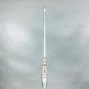 Pipette Volumetric Bulb Form 5 ml Borosilicate Glass 5ml 0.03ml Accuracy White 10-Pack