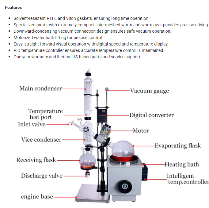 TN LAB Supply 50L Rotary Evaporator
