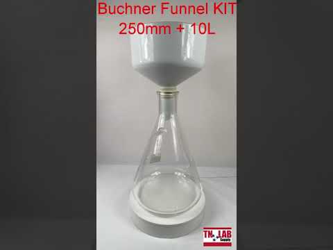 TN LAB Huge 250mm Buchner Funnel 10L Filter Flask Set Kit Video